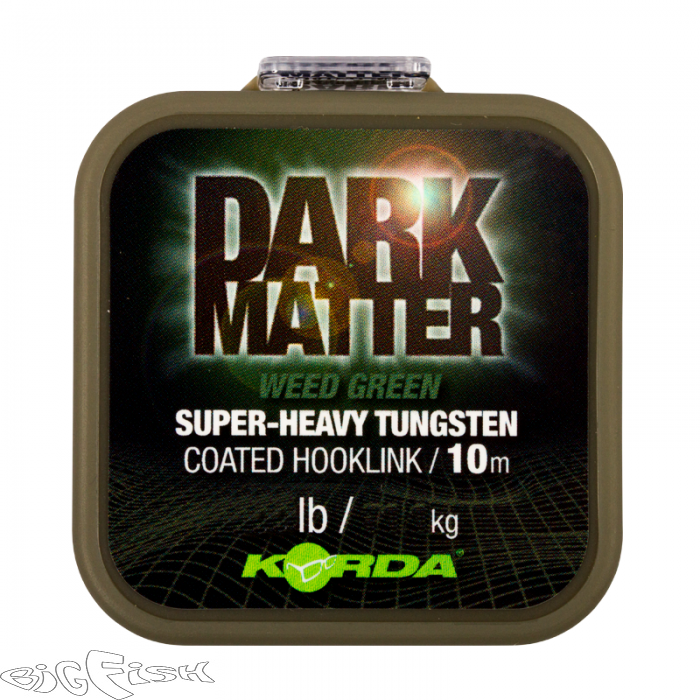 картинка KORDA Поводковый материал Dark Matter Tungsten Coated Braid Weed Green 25lb 10м от магазина BigFish