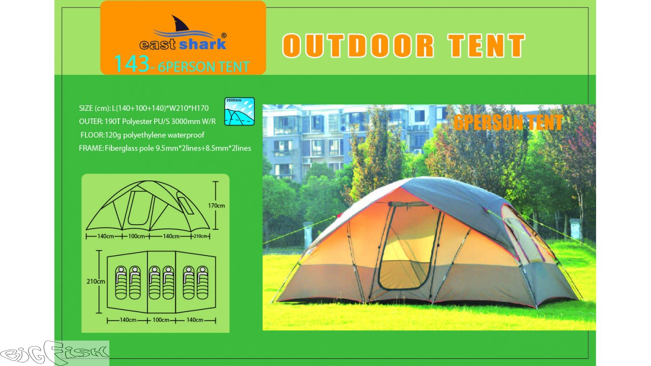 картинка EastShark Палатка ES 143 - 6 person tent от магазина BigFish