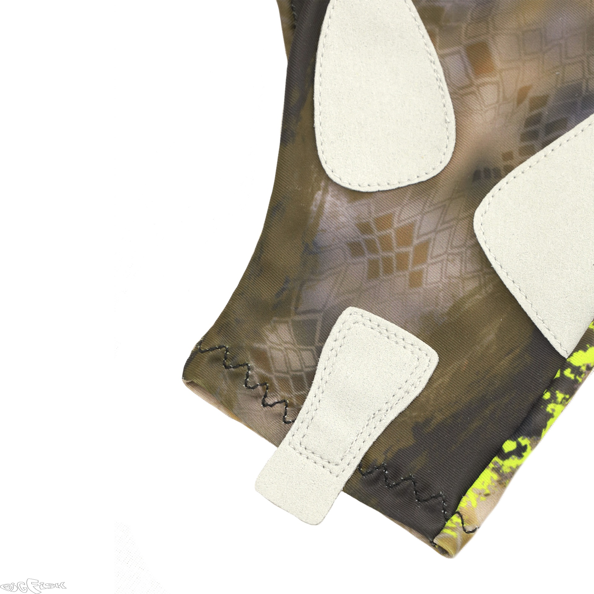 картинка Перчатки для рыбалки летние Aquatic UPF50+ (цвет: carp camo bronze, размер S/M) от магазина BigFish