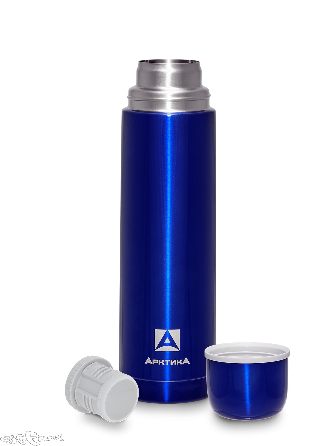 картинка Термос бытовой вакуумный (для напитков), тм "Арктика" 1000 мл, арт. 102-1000 (синий) от магазина BigFish