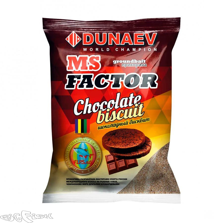 картинка Прикормка "Dunaev MS Factor" 1кг Шоколадный бисквит от магазина BigFish